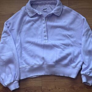 Aerie Women's Purple Sweatshirt